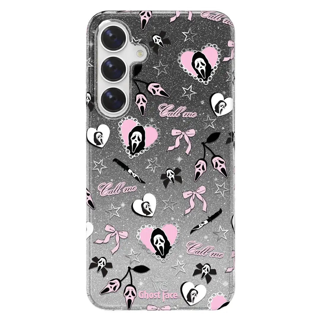 Ghost Face Goth Glitter Samsung Case