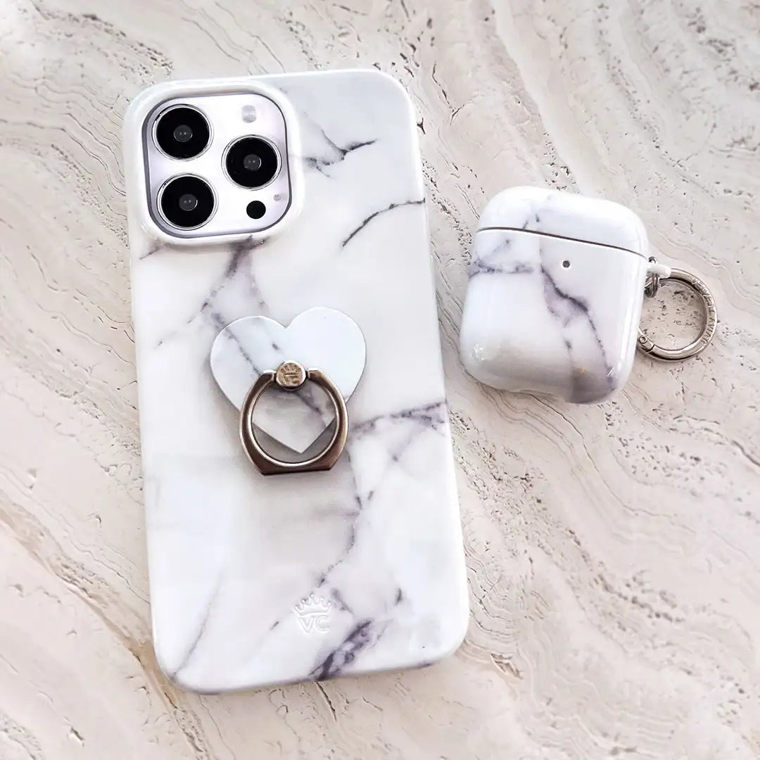 Carrara Marble Phone Ring