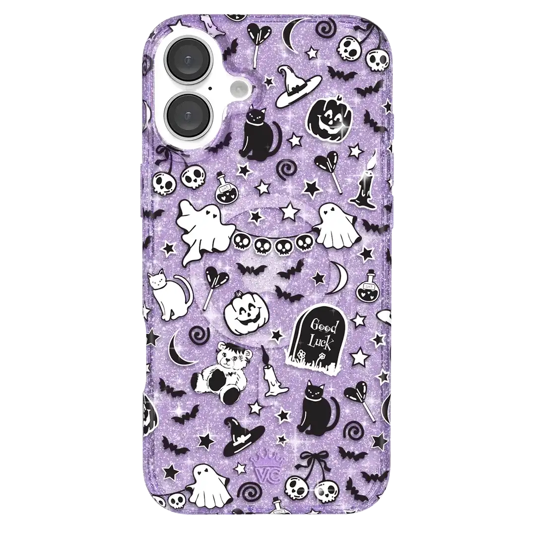 Witchy Lilac Glitter iPhone Case