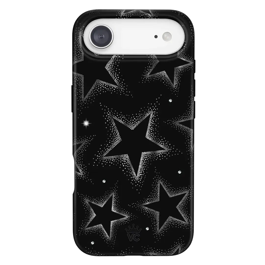 Crystal Chrome Stars iPhone Case