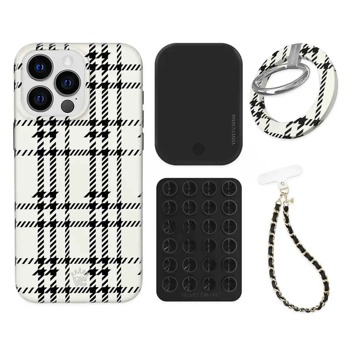 Houndstooth Sweater iPhone Bundle Set - Grip