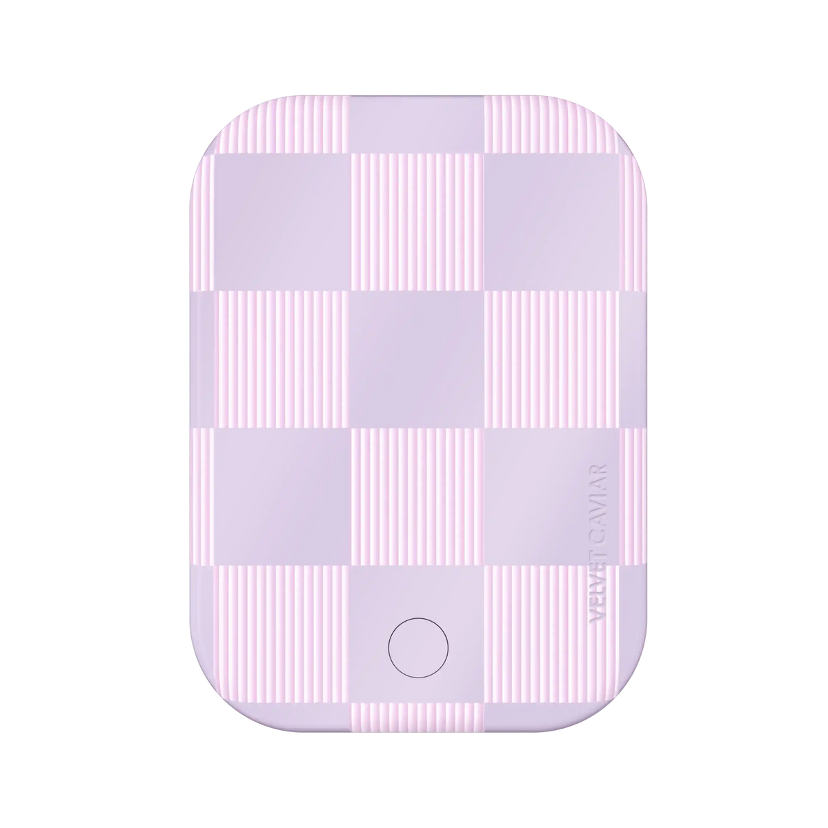 Lilac Vibe Checkered Portable MagSafe Charger Power Pack