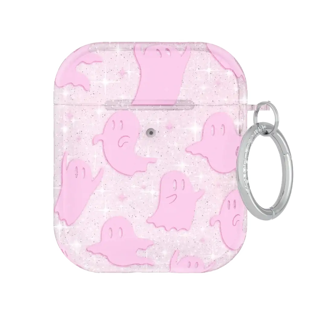 Ghosted Pink Glitter AirPod Case