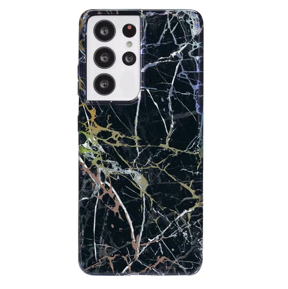 Holo Black Marble Samsung Galaxy Case