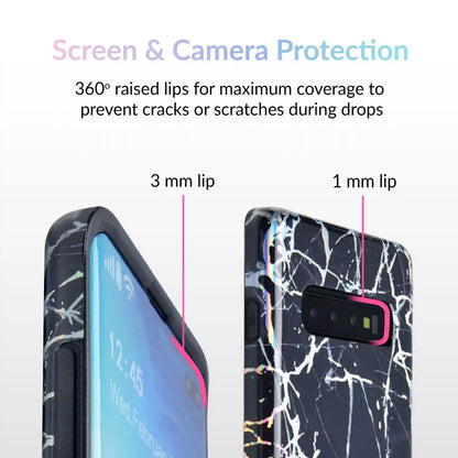 Holo Black Marble Samsung Galaxy Case