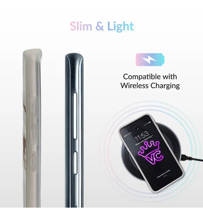 White Marble Rose Gold Chrome 2 Samsung Galaxy Case