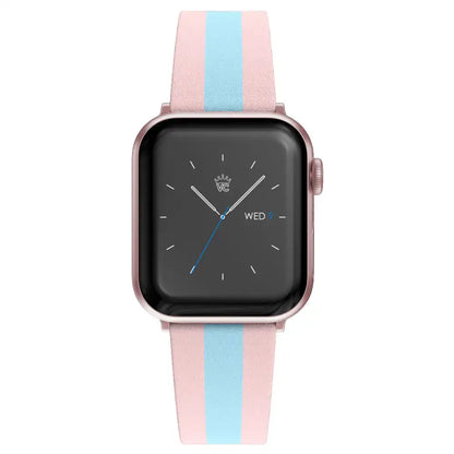 Pink & Blue Stripes Apple Watch Band