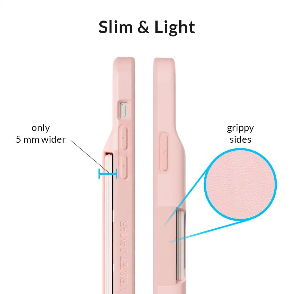 Light Pink iPhone Wallet Case