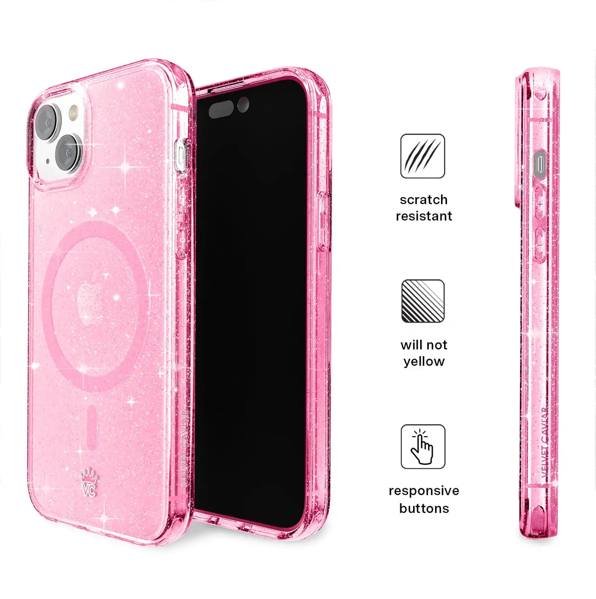 Pink Stardust Glitter iPhone Case