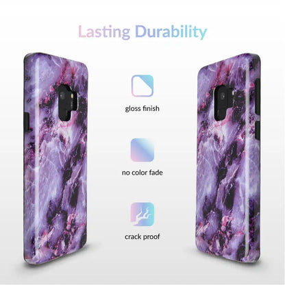 Purple Stone Marble Samsung Galaxy Case