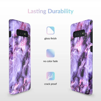 Purple Stone Marble Samsung Galaxy Case