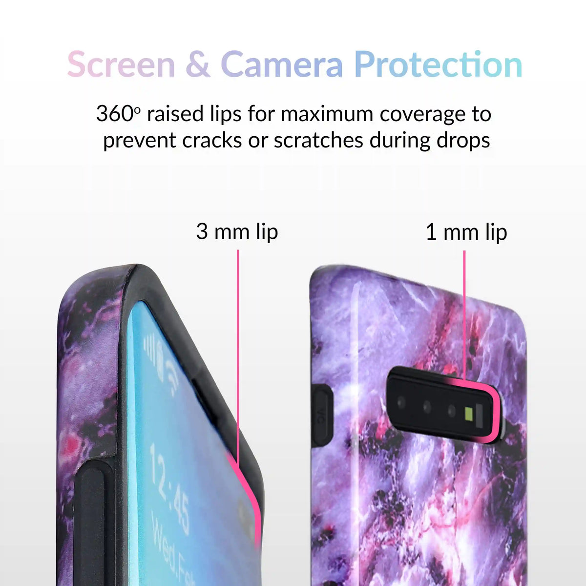 Purple Stone Marble Samsung Galaxy Case