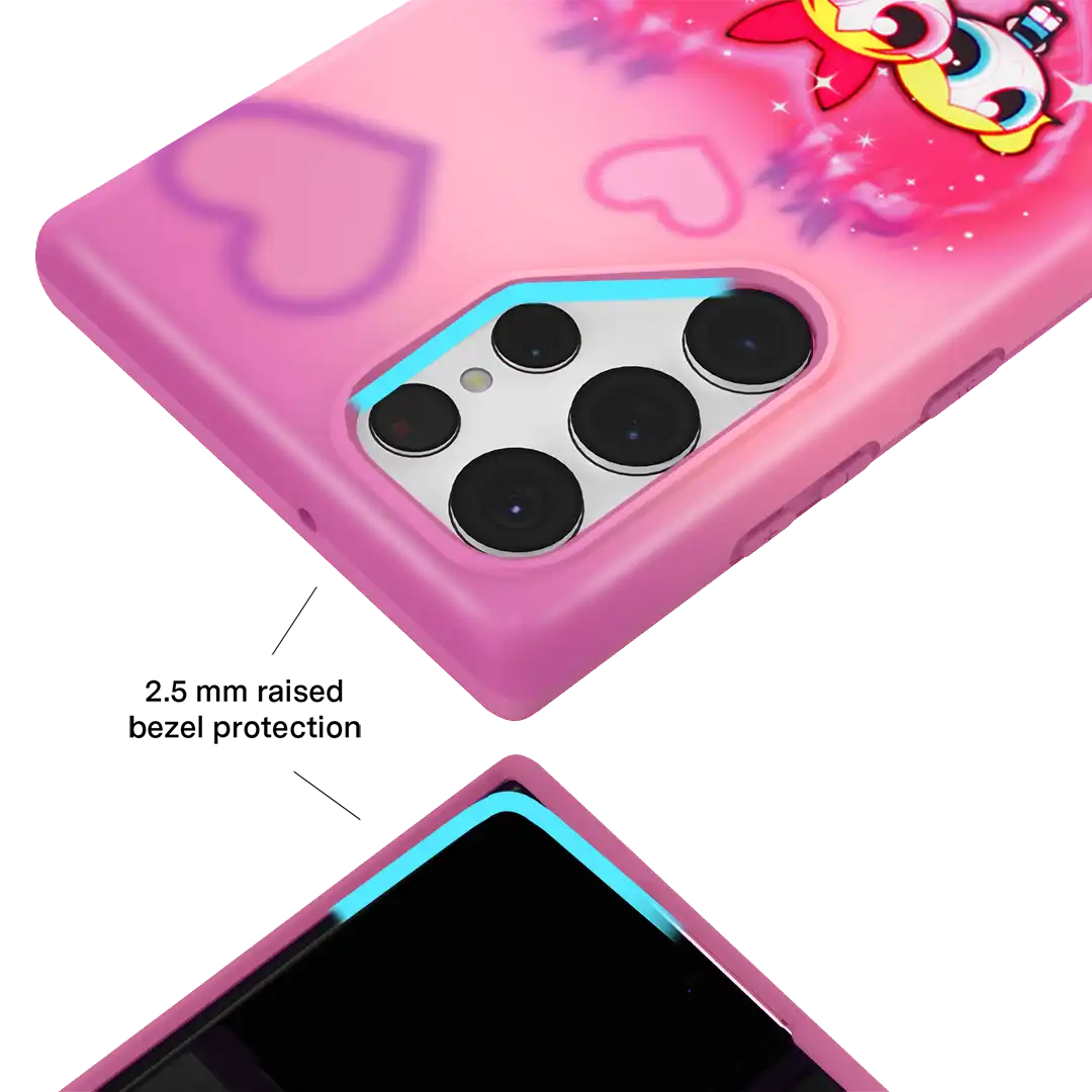 The Powerpuff Girls Airbrush Hearts Samsung Case