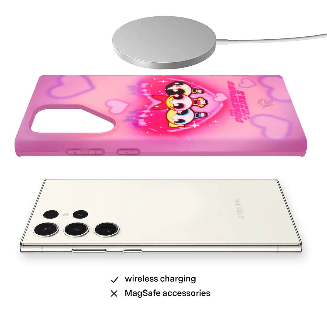 The Powerpuff Girls Airbrush Hearts Samsung Case