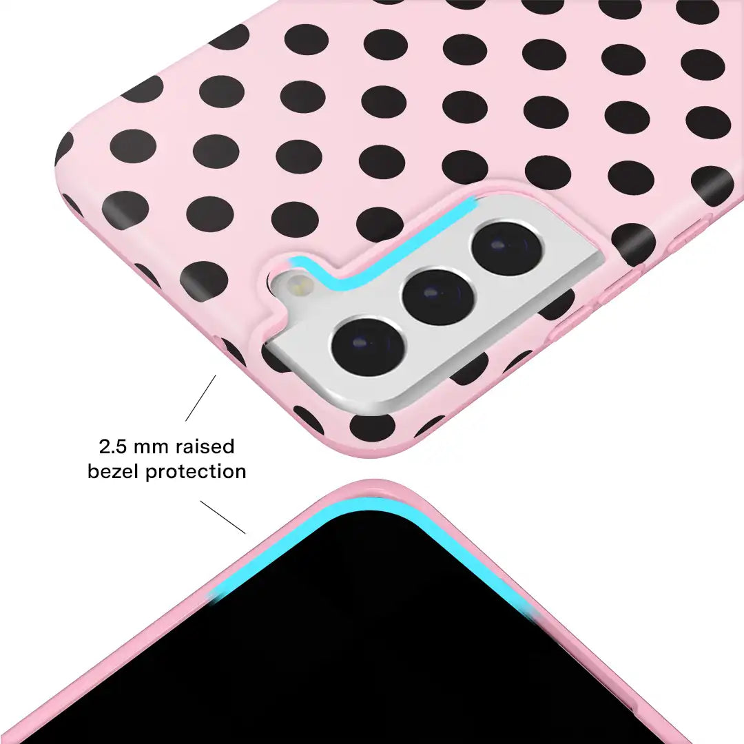 Princess Pink Polka Dot Samsung Case