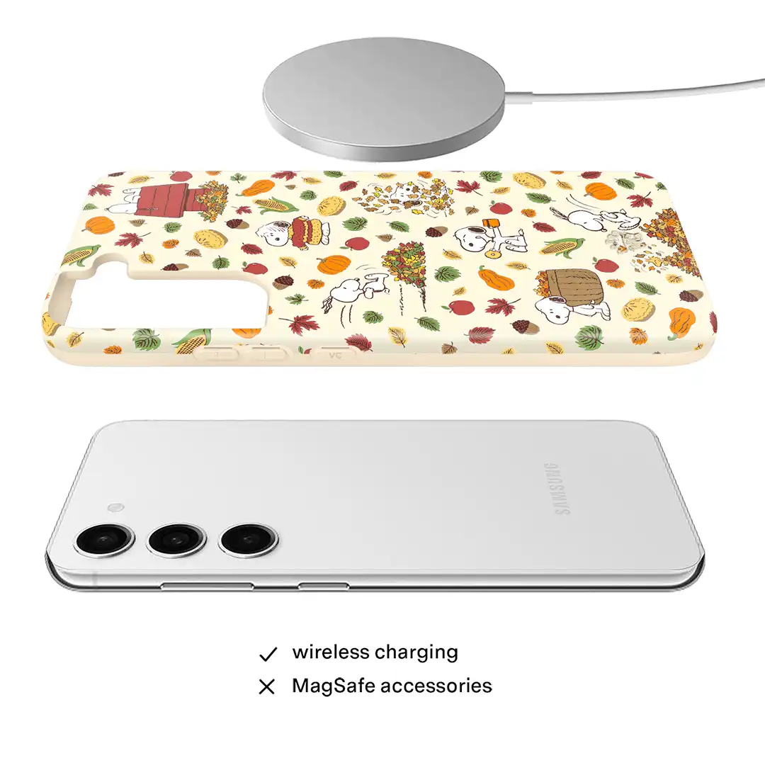 Snoopy Autumn Leaves Samsung Case