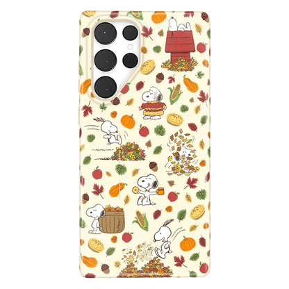 Snoopy Autumn Leaves Samsung Case