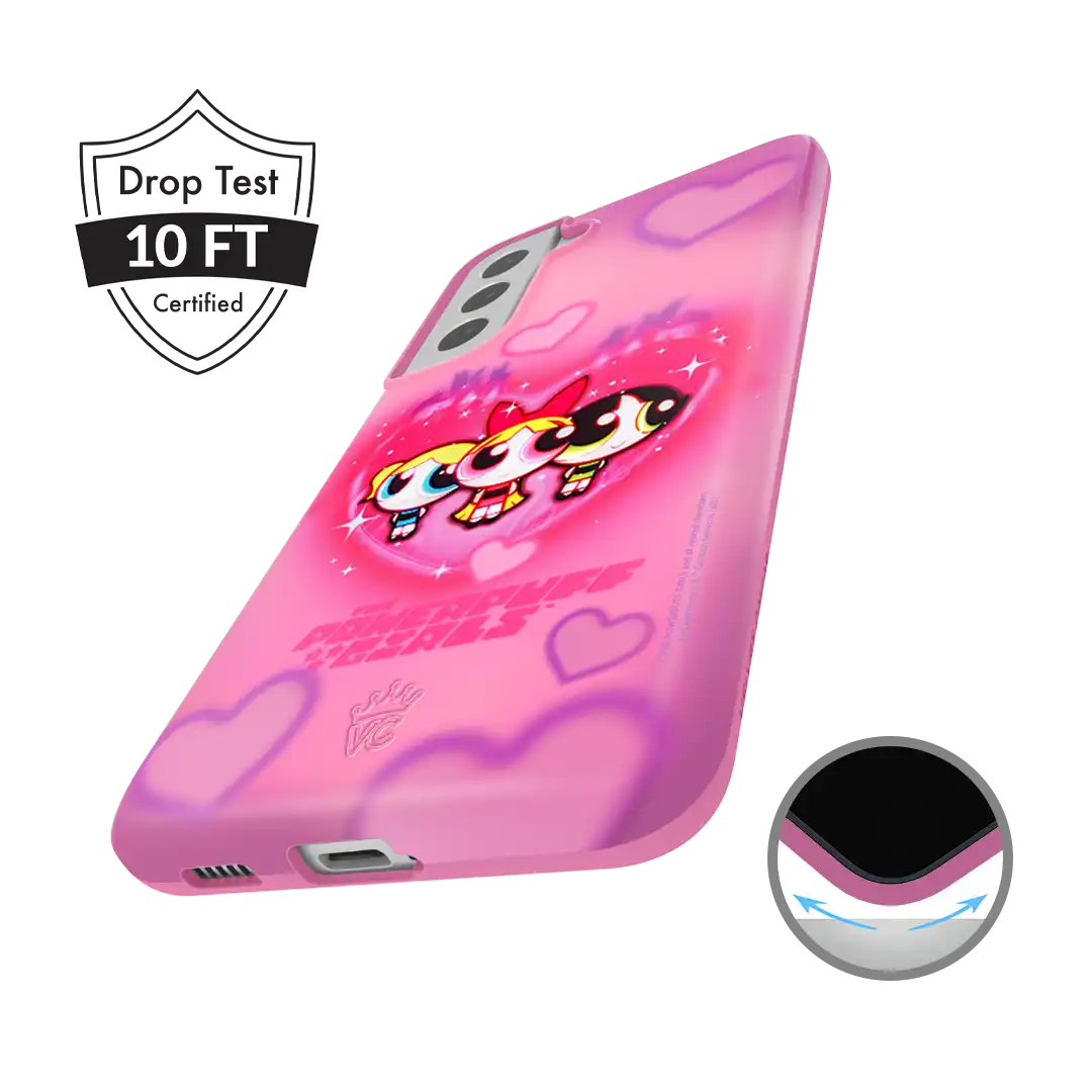 The Powerpuff Girls Airbrush Hearts Samsung Case