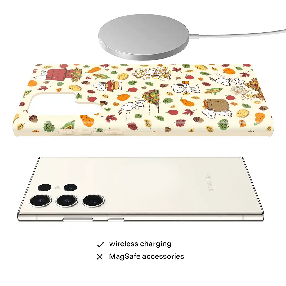 Snoopy Autumn Leaves Samsung Case