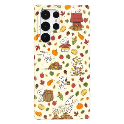 Snoopy Autumn Leaves Samsung Case
