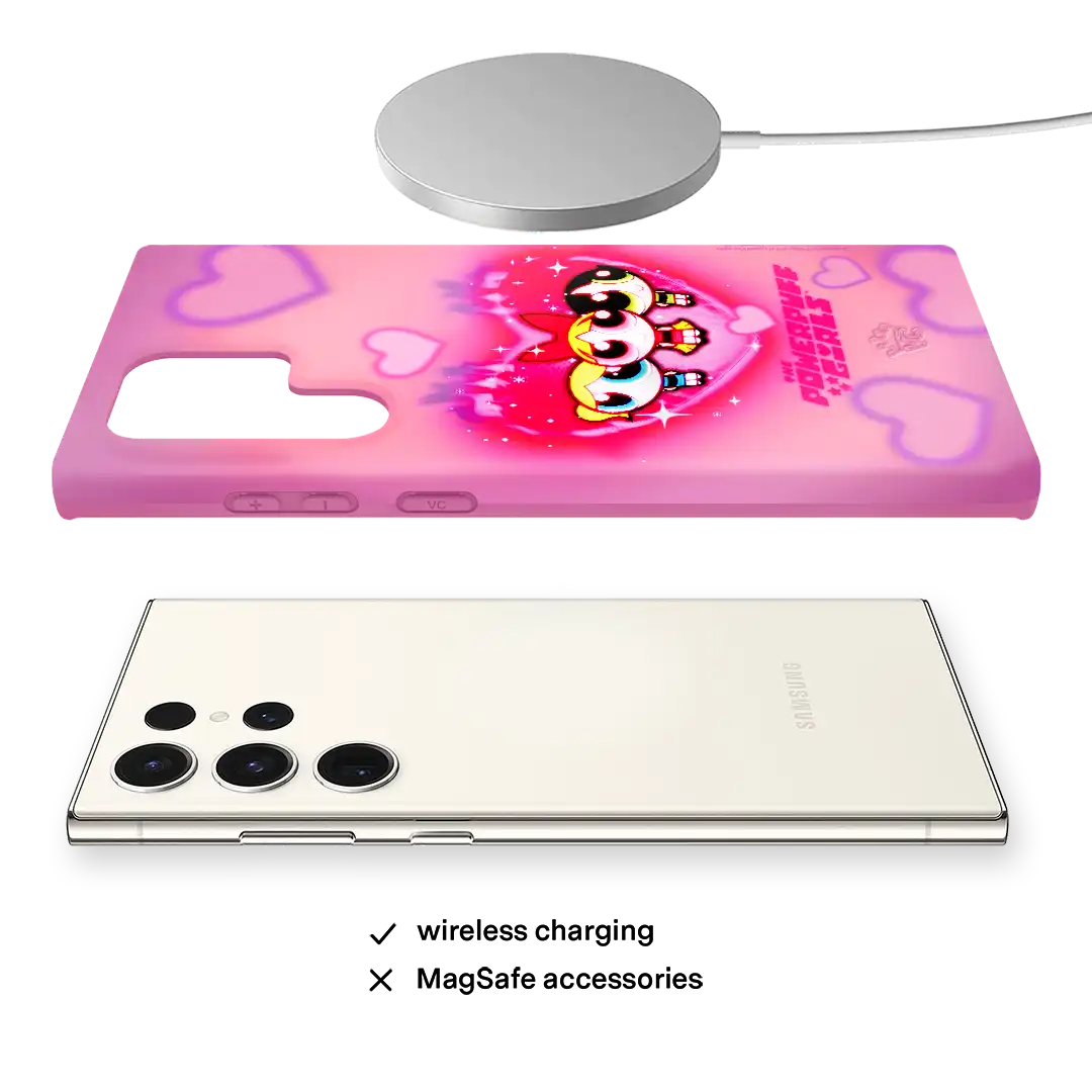 The Powerpuff Girls Airbrush Hearts Samsung Case