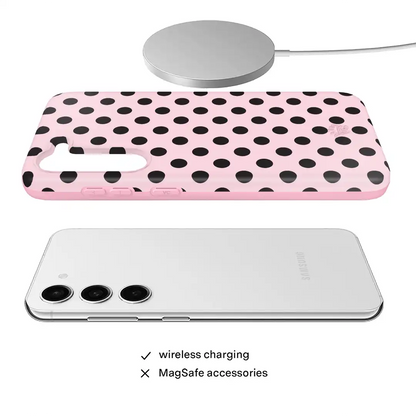 Princess Pink Polka Dot Samsung Case