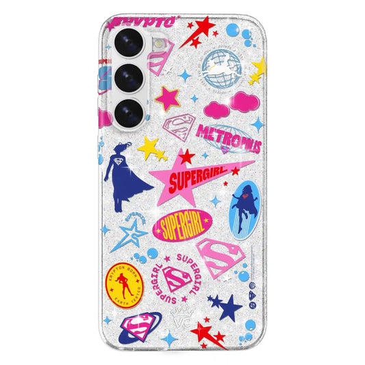 Supergirl Krypto Glitter Samsung Case