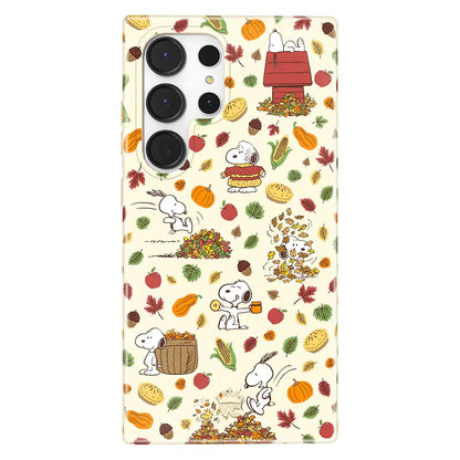 Snoopy Autumn Leaves Samsung Case