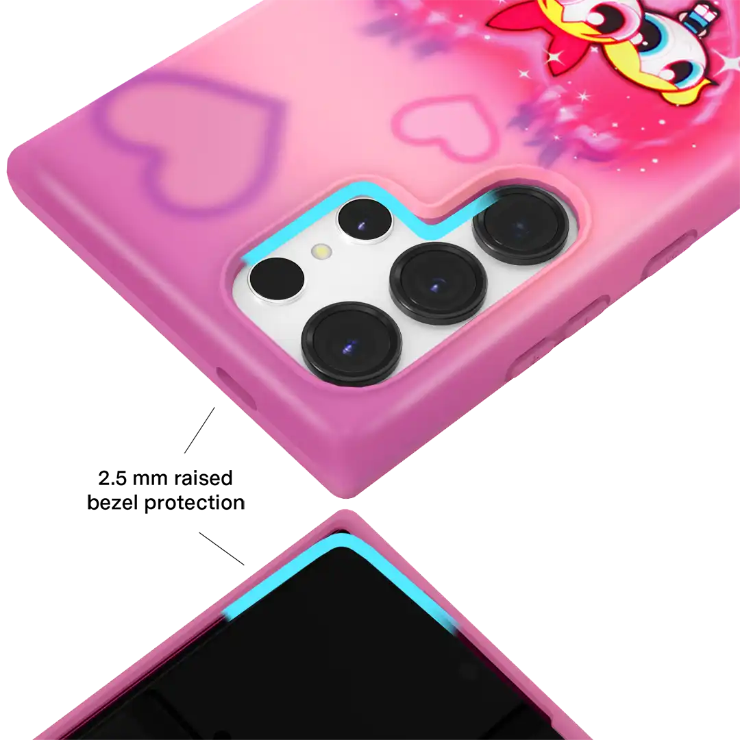 The Powerpuff Girls Airbrush Hearts Samsung Case
