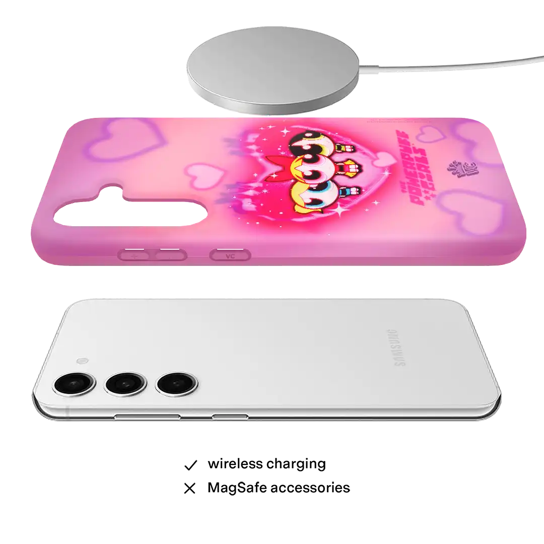 The Powerpuff Girls Airbrush Hearts Samsung Case