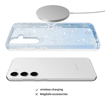 Snow Angel Glitter Samsung Case