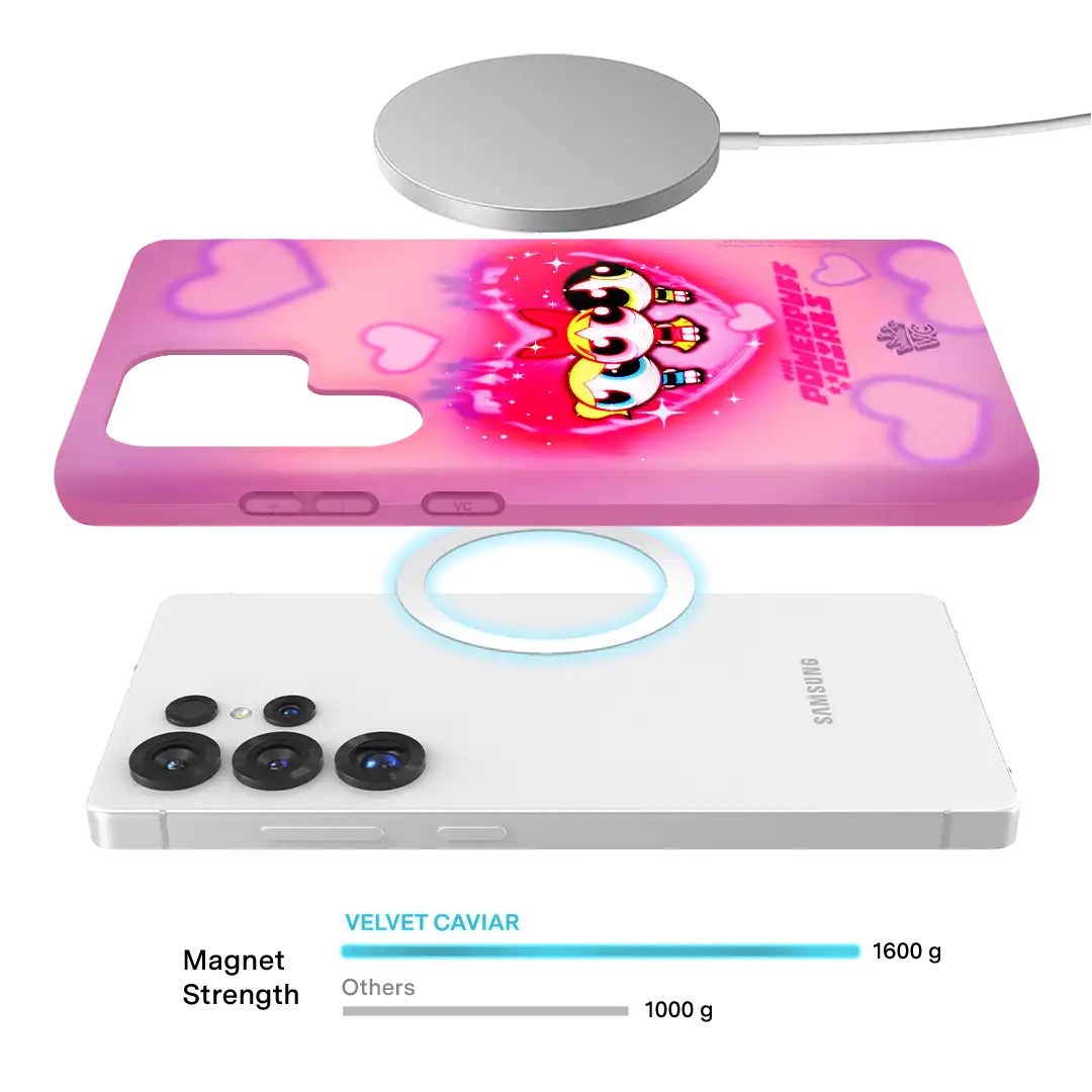 The Powerpuff Girls Airbrush Hearts Samsung Case