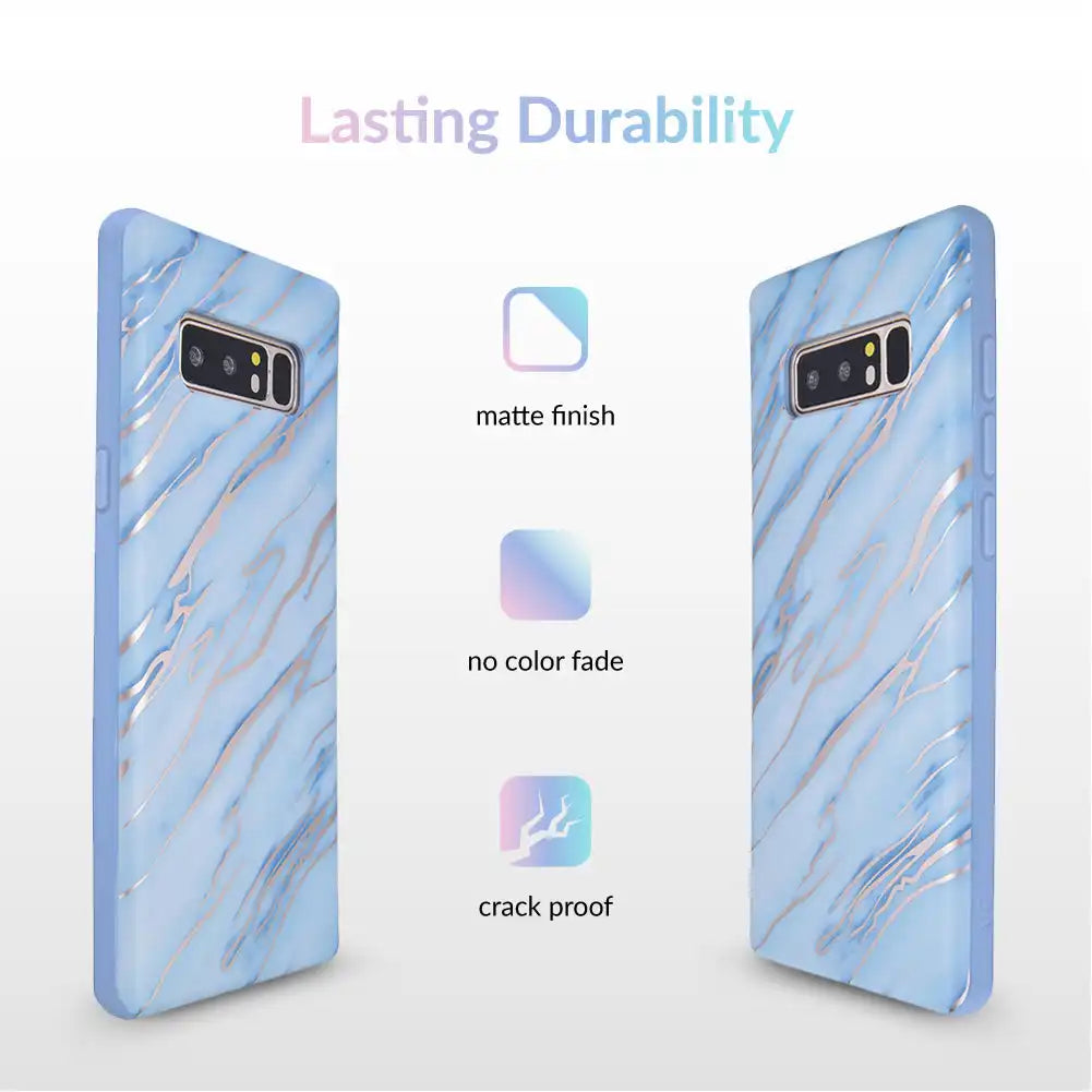 Sky Blue Rose Gold Chrome Samsung Galaxy Case