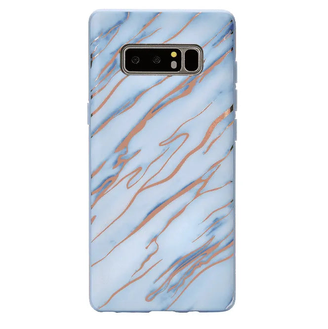 Sky Blue Rose Gold Chrome Samsung Galaxy Case