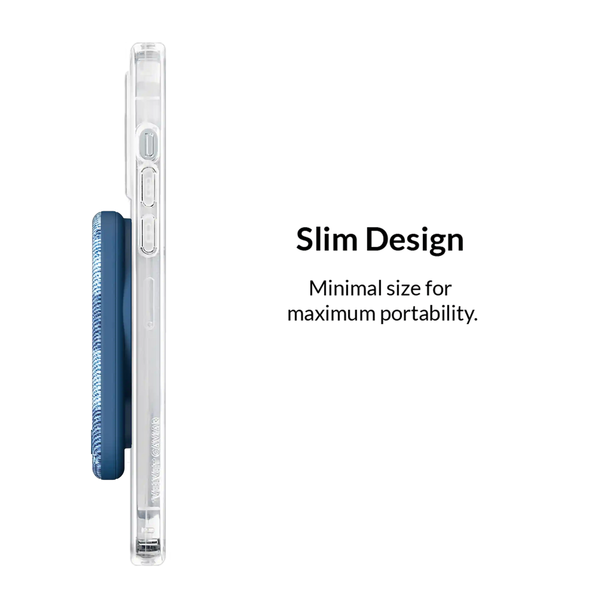 Denim Vibe Checkered Portable MagSafe Charger Power Pack