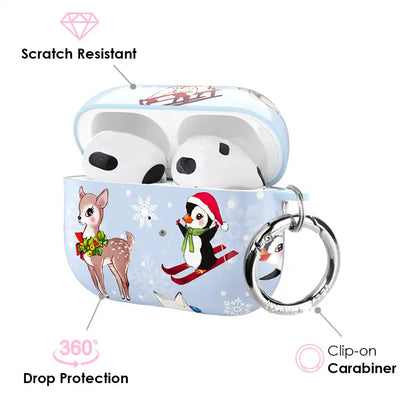 Winter Wonderland Baby Animals AirPod Case