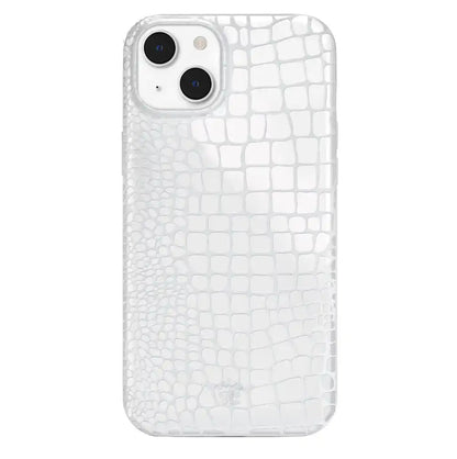 White Croc iPhone Case